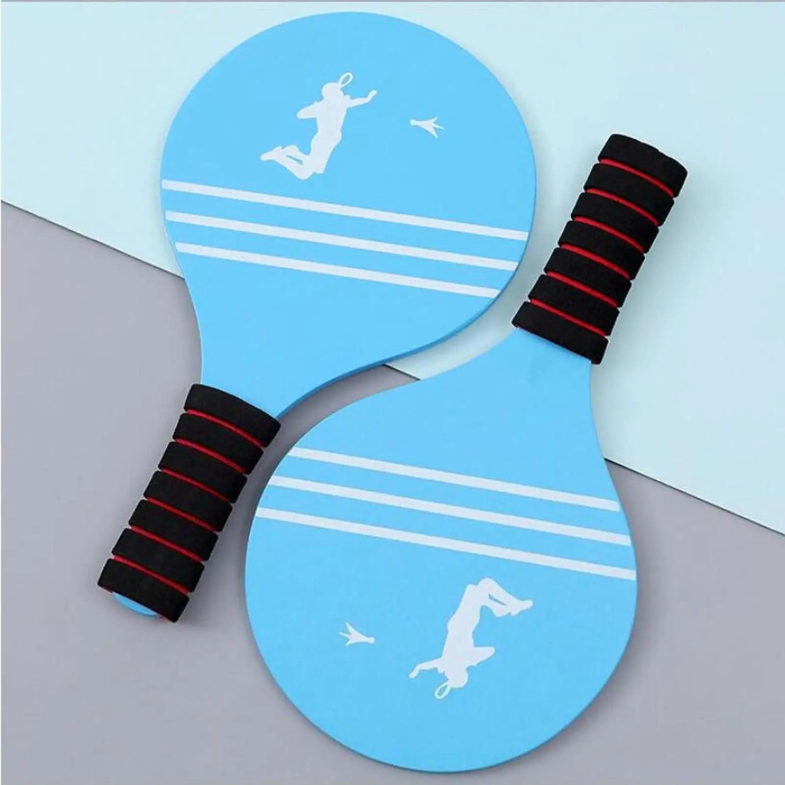 Beach Tennis Paddle, Wooden Beach Tennis Racket, Fitness Yard Beach Game Professional Badminton Racket Physical Exercise