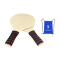 Beach Tennis Paddle, Wooden Beach Tennis Racket, Fitness Yard Beach Game Professional Badminton Racket Physical Exercise
