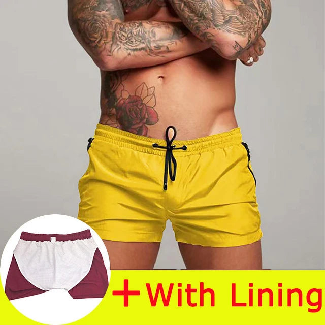 Summer Swimsuit 2026 Man board shorts Swimming Beach Shorts For Men Swimwear Swim Trunks Bathing mayo Surf short de bain homme