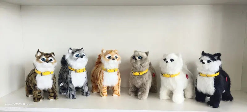 Robot Cat Toy Interactive Electronic Plush Animal Sound Control Sing Song Music Pet Touch Control Kitty For Kids Birthday Gift