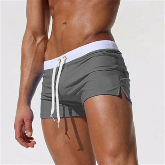 New Fashion Swimwear Men Breathable Men's Swimsuits Trunks Boxer Briefs Sunga SwimSuits Maillot De Bain Beach Shorts