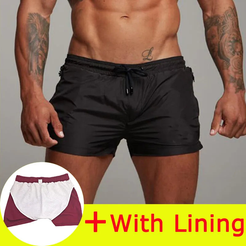 Summer Swimsuit 2026 Man board shorts Swimming Beach Shorts For Men Swimwear Swim Trunks Bathing mayo Surf short de bain homme