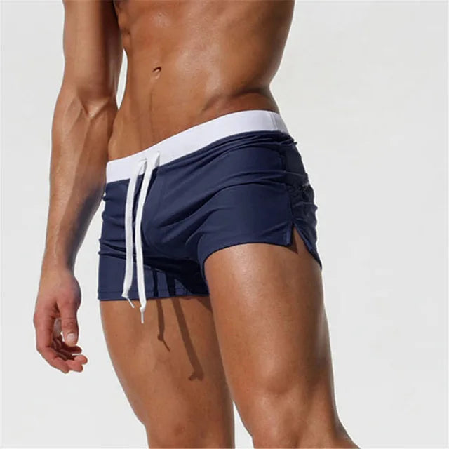 New Fashion Swimwear Men Breathable Men's Swimsuits Trunks Boxer Briefs Sunga SwimSuits Maillot De Bain Beach Shorts