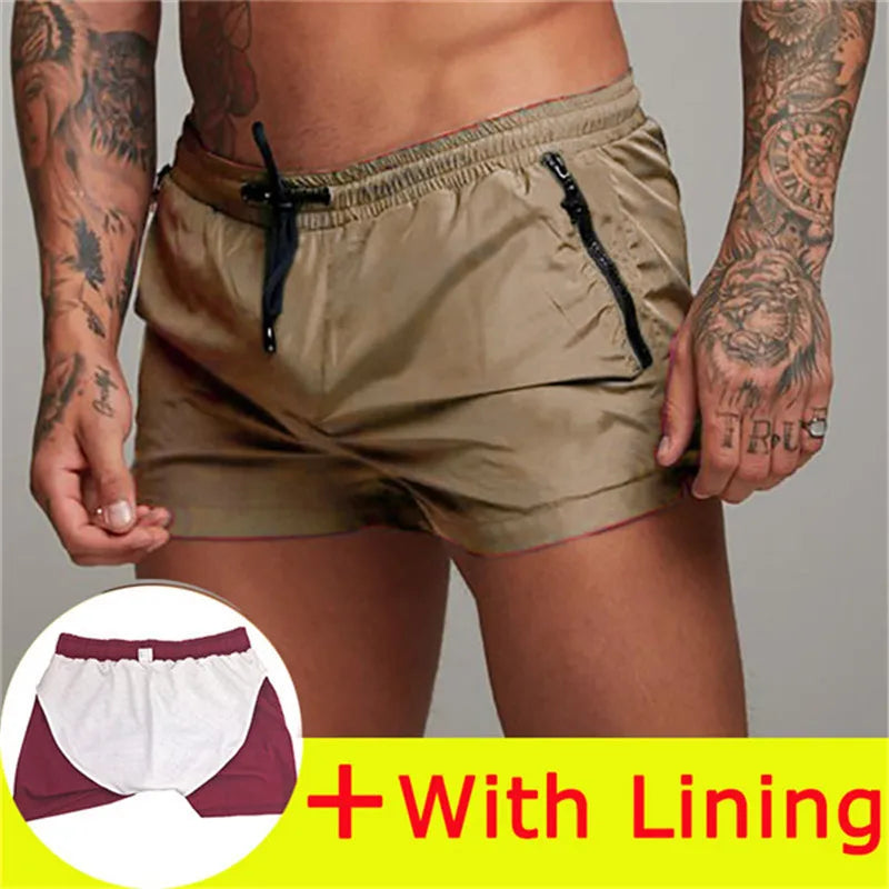 Summer Swimsuit 2026 Man board shorts Swimming Beach Shorts For Men Swimwear Swim Trunks Bathing mayo Surf short de bain homme