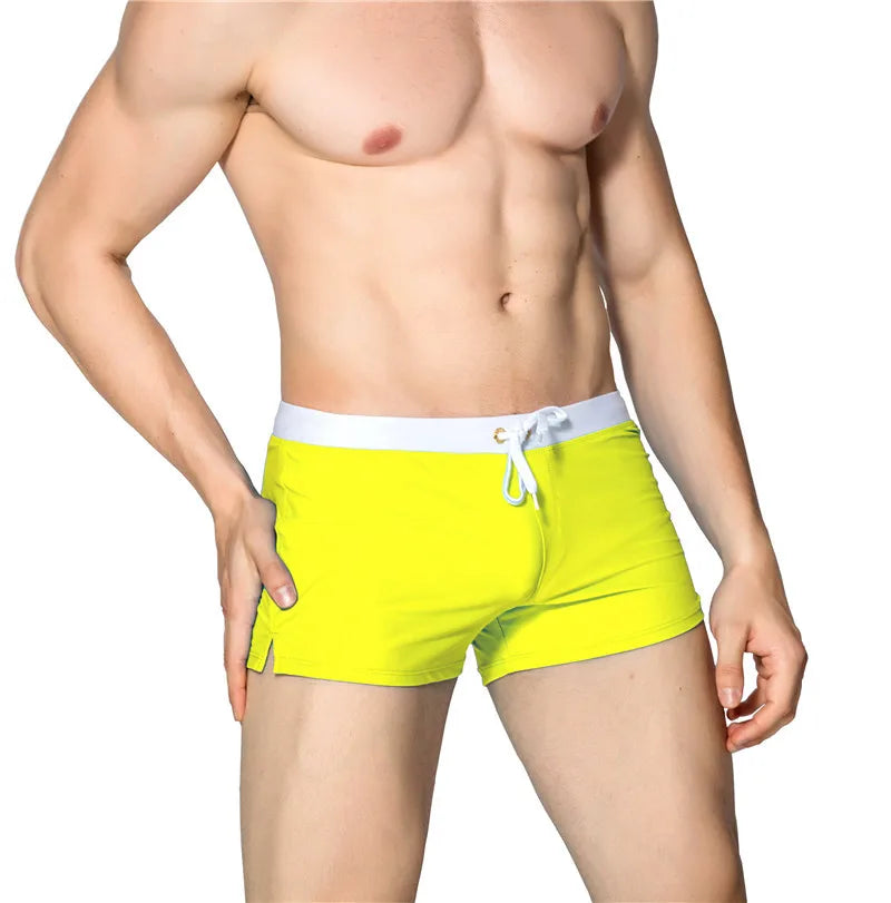 New Fashion Swimwear Men Breathable Men's Swimsuits Trunks Boxer Briefs Sunga SwimSuits Maillot De Bain Beach Shorts