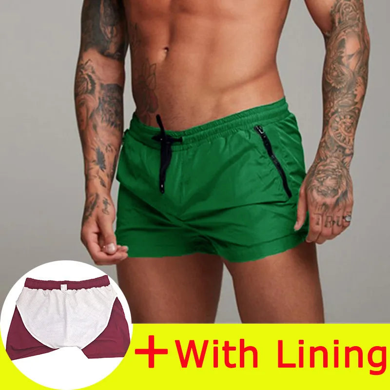 Summer Swimsuit 2026 Man board shorts Swimming Beach Shorts For Men Swimwear Swim Trunks Bathing mayo Surf short de bain homme