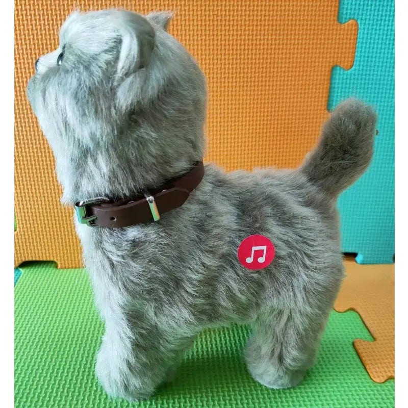 Robot Cat Toy Interactive Electronic Plush Animal Sound Control Sing Song Music Pet Touch Control Kitty For Kids Birthday Gift
