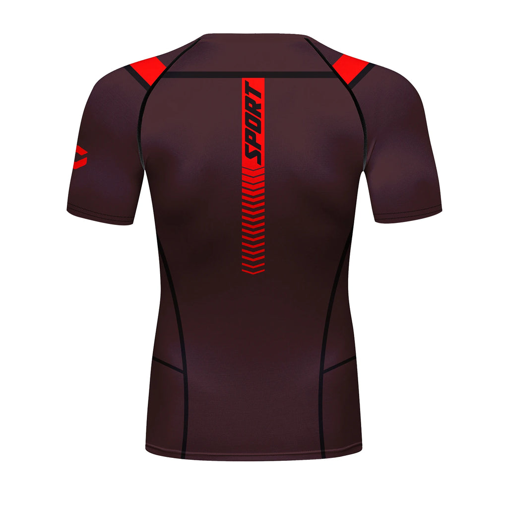 Cody Men Athletic Sportswear Compression Gym Fitness T-shirts Tight Boxing Jersey  jiu jitsu Bjj Rashguard Muay Thai Teeshirt 