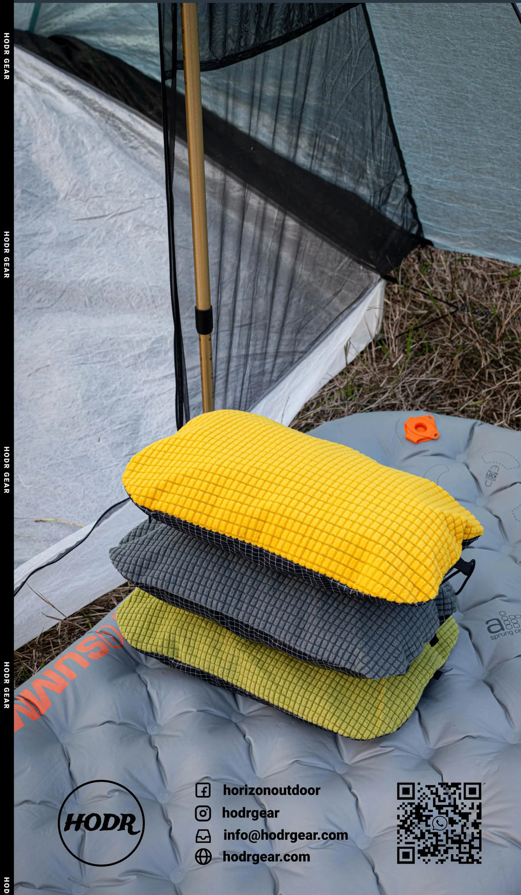 [HODRGEAR] Stuff Sack & Pillow UHMWPE Multifunctional Storage bag Outdoor Camping Headrest 53g Ultralight Hikers