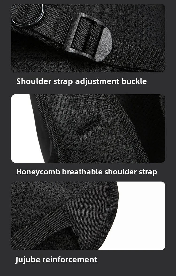 Motorcycle Backpack And Leg Bag Set for Men Hard Shell Multifunctional Riding Gear Outdoor Crossbody Chest Pack