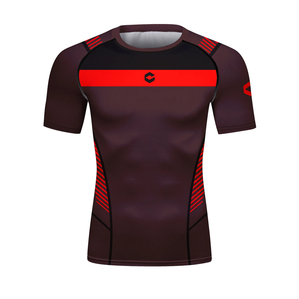 Cody Men Athletic Sportswear Compression Gym Fitness T-shirts Tight Boxing Jersey  jiu jitsu Bjj Rashguard Muay Thai Teeshirt 
