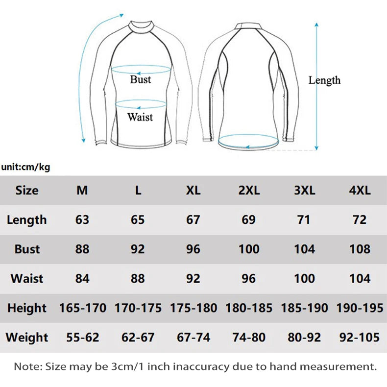 SAILBEE Men's UV Sun Protection Long Sleeve Rash Guard Wetsuit Swimsuit Top Diving Suit Men Split Long-Sleeved Trousers Sunscree