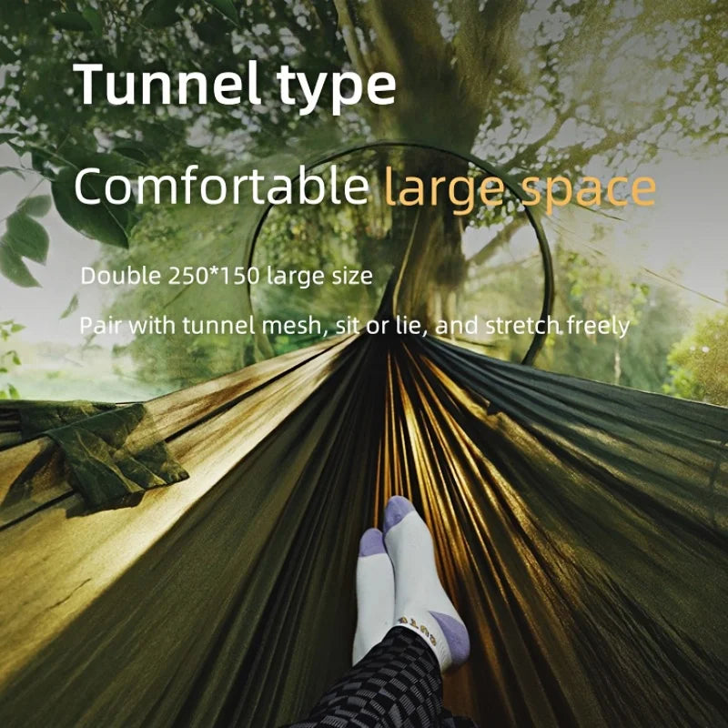 Portable outdoor camping hammock, outdoor furniture with mosquito net, bed, sleeping tent, hammock, camping hammock, Camping net
