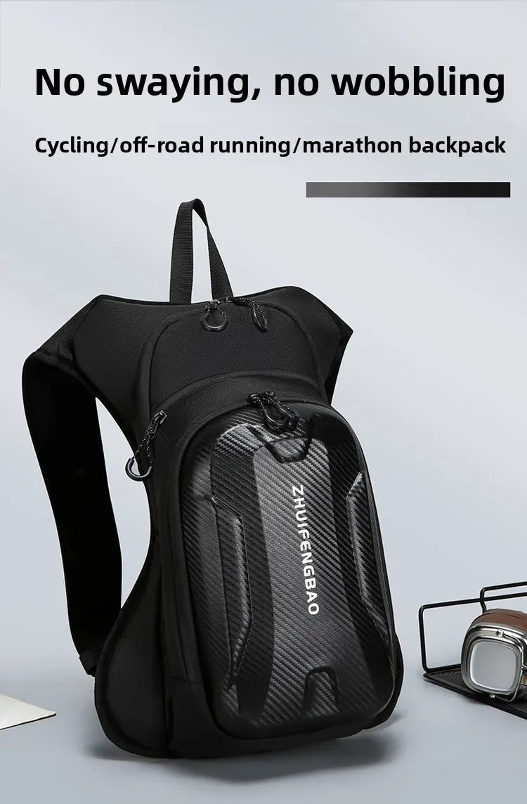 Motorcycle Backpack And Leg Bag Set for Men Hard Shell Multifunctional Riding Gear Outdoor Crossbody Chest Pack
