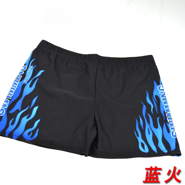 Men Swimwear Swimsuit Mens Swim Shorts Bathing Suit Swimming Pool Trunks Beach Briefs Flame Boxer Badpak maillot de bain homme