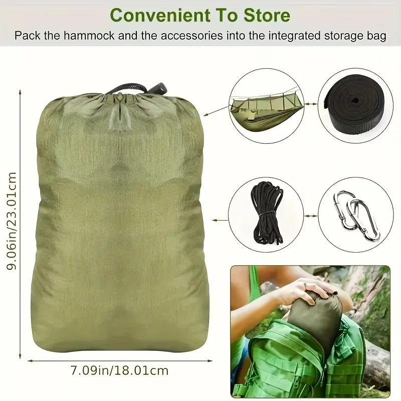 Portable outdoor camping hammock, outdoor furniture with mosquito net, bed, sleeping tent, hammock, camping hammock, Camping net