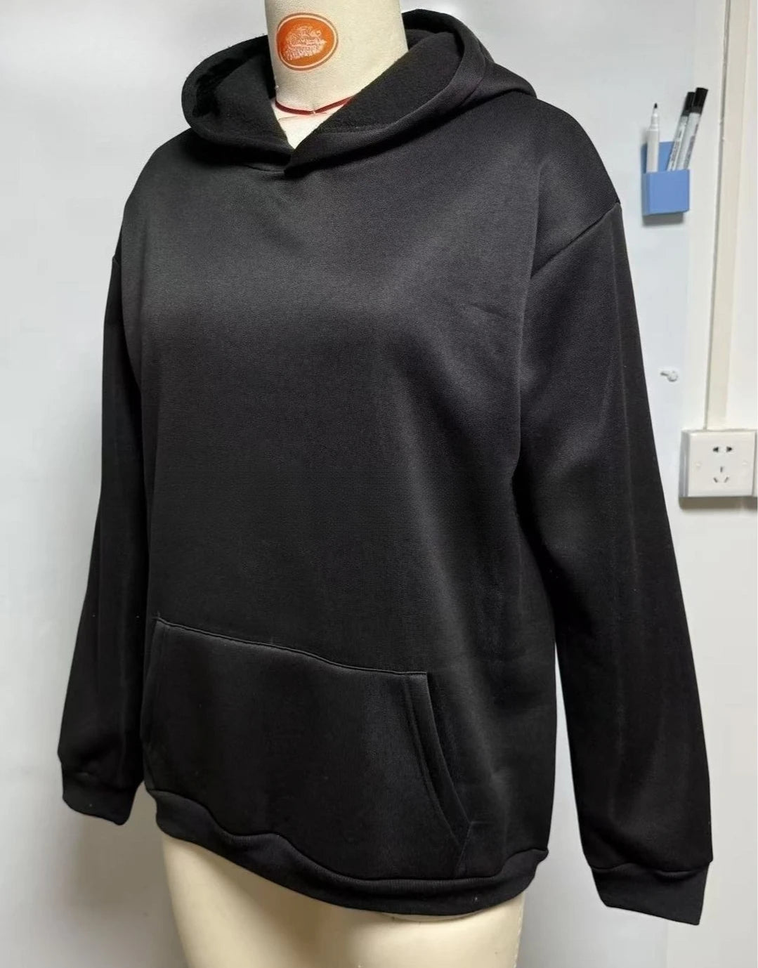 Hoodie Hollow Mesh Back Women'S Sweatshirt Casual Long Sleeve Headband Pocket Women's Open Back Hoodie with Sheer Mesh Cut-Out