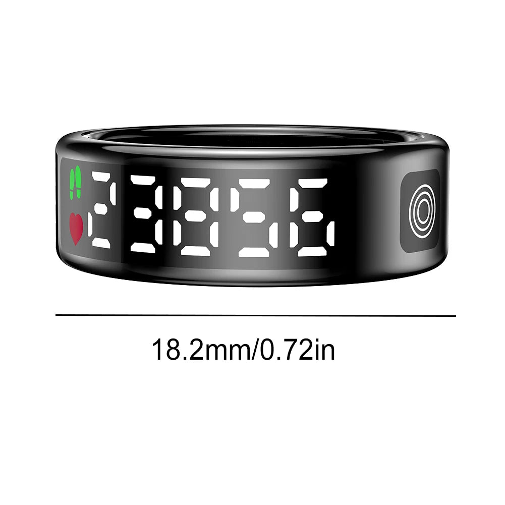 2025 New RS08 Smart Ring 5ATM Waterproof Health Fitness Ring Multi Sport Modes Heart Rate and Blood Oxygen Monitor for Men Women