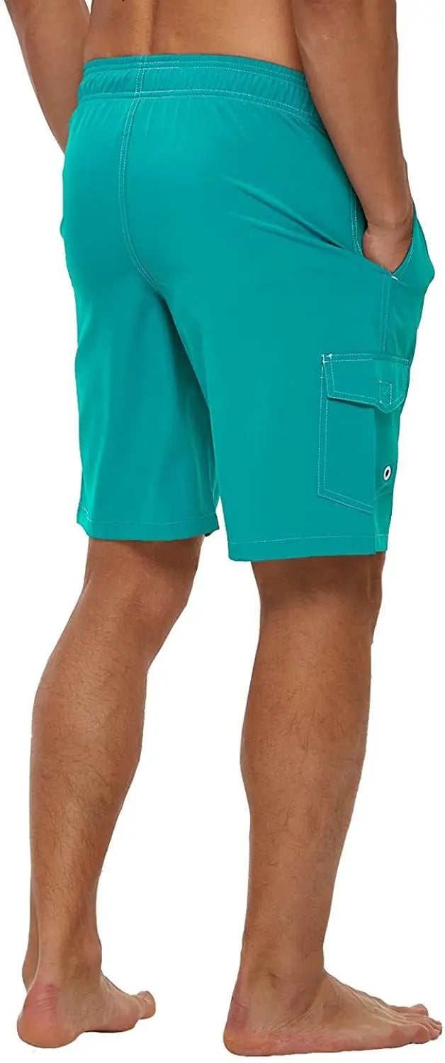 Men's Summer Beach Shorts Swimsuits Mesh Lined Swimwear Board Shorts Male Swimming Trunks Bathing Suit Sports Clothes