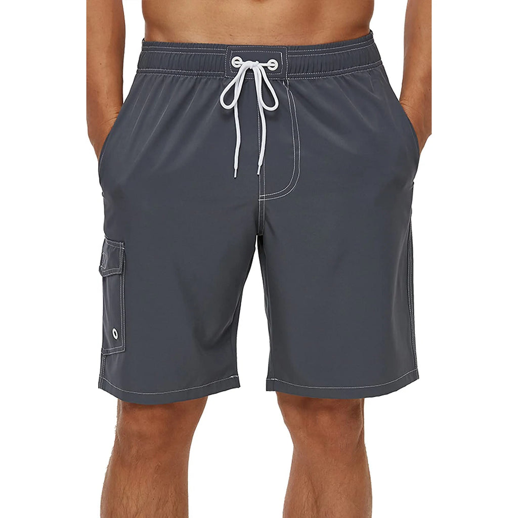 Men's Summer Beach Shorts Swimsuits Mesh Lined Swimwear Board Shorts Male Swimming Trunks Bathing Suit Sports Clothes