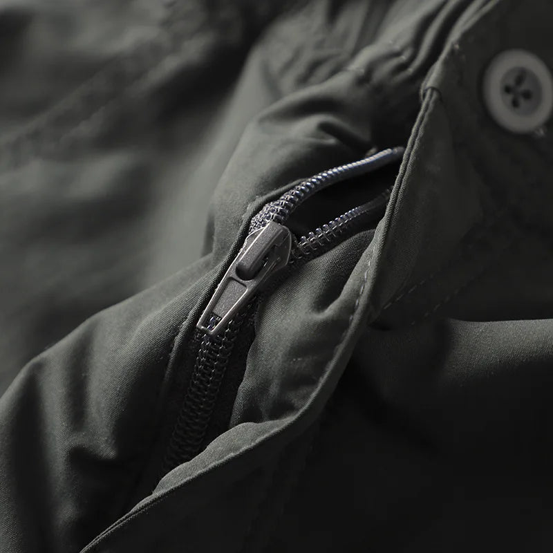 Outdoor Workwear Pants Men's Loose Fleece Lined Thick Soft  Hiking Mountain Climbing Windproof Waterproof Jacket Pants