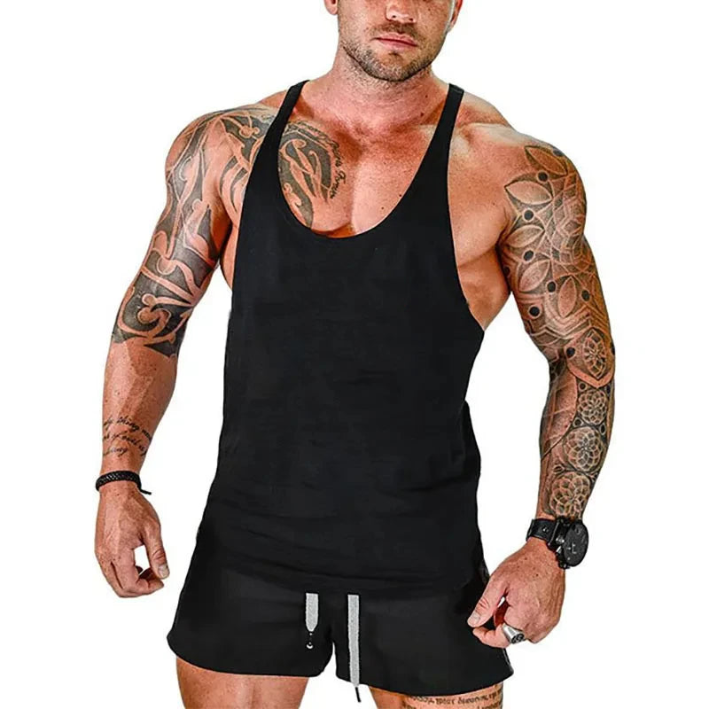 Gym Shirt Gyms Man Workout Bodybuilding Men Sportswear Men's Clothes Tank Top Vest Clothing Muscle Singlet Fitness Undershirt