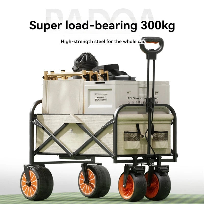 Electric Camp Car, Outdoor Camping Caring, Portable Campes Cares  Picnic Car Can Carry People, Foldable Handcart