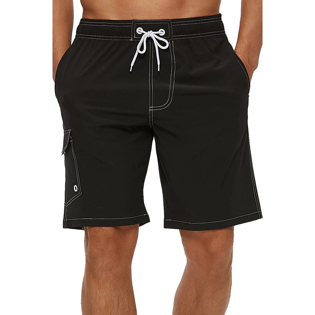 Men's Summer Beach Shorts Swimsuits Mesh Lined Swimwear Board Shorts Male Swimming Trunks Bathing Suit Sports Clothes