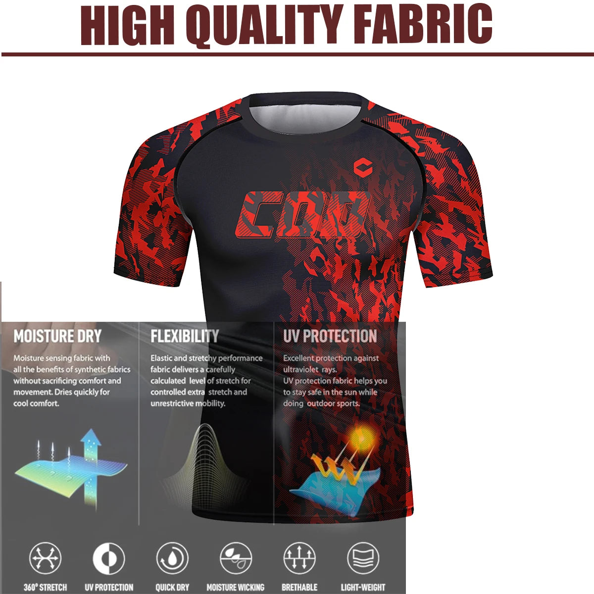 Cody Men Athletic Sportswear Compression Gym Fitness T-shirts Tight Boxing Jersey  jiu jitsu Bjj Rashguard Muay Thai Teeshirt 