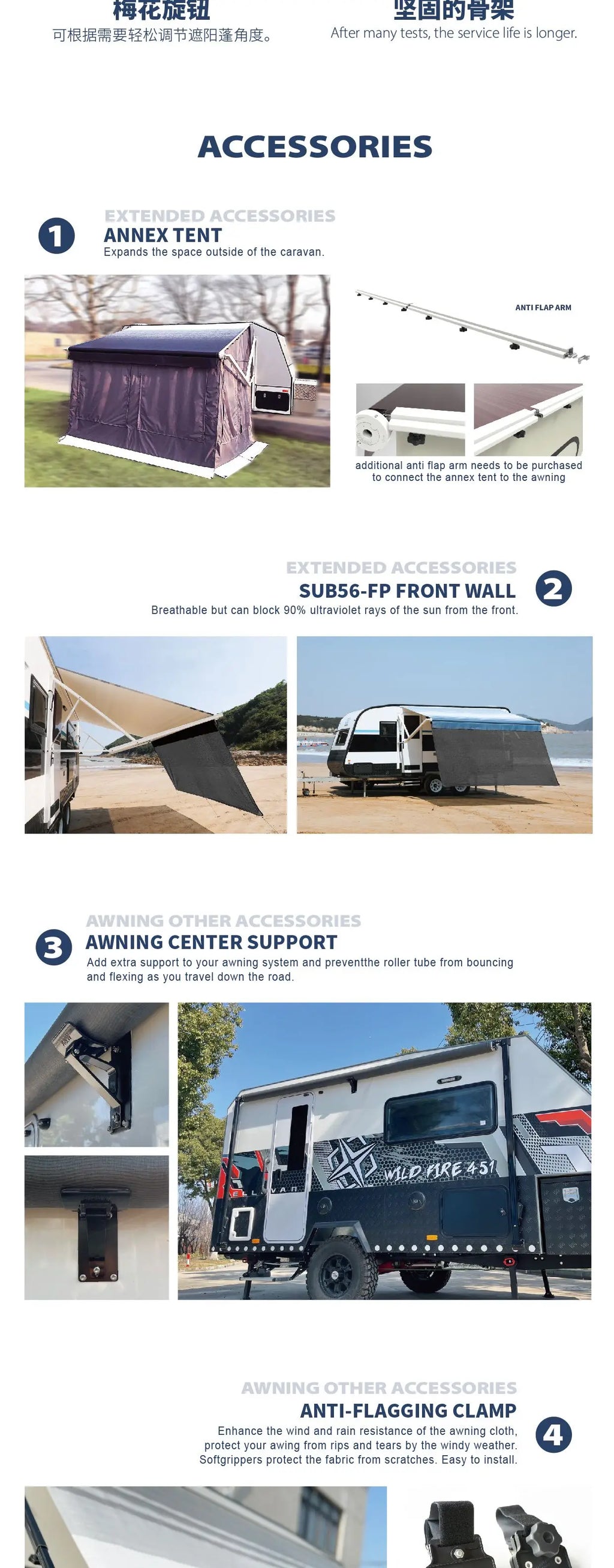 Caravans Awning Camper Trailer Awning Motorhom Camping Equipment Travel Equipments