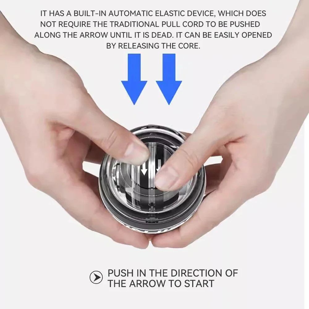 LED Power Wrist Ball Self-Starting Gyro Trainer For Home Arm Fitness Hand Muscle Exercise Non-Slip Grip Durable Men Women