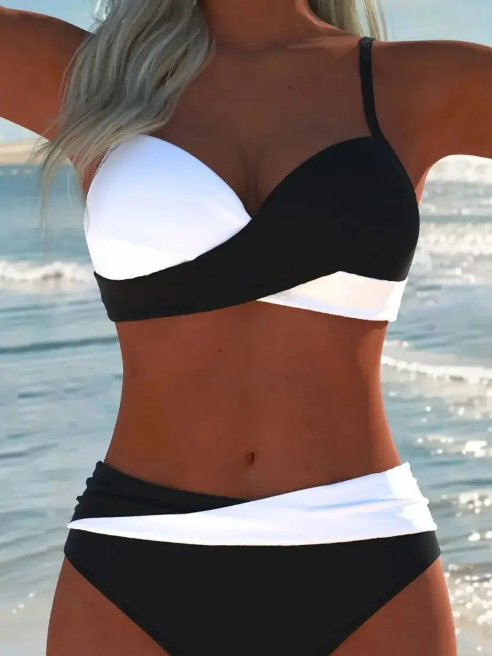 Women's Swimwear Swimming Suit Beach Outfits Summer Beach Festival Vacation Travel Sexy Luxury Modern Two Piece Set Bikinis