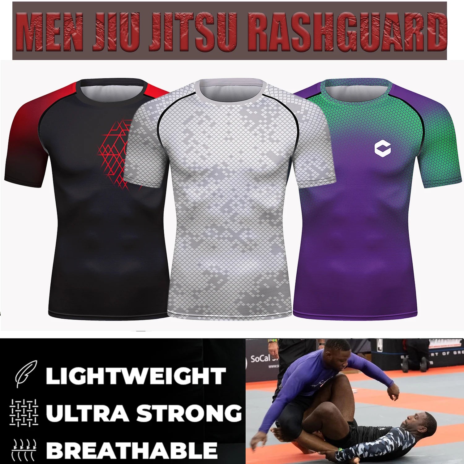 Cody Men Athletic Sportswear Compression Gym Fitness T-shirts Tight Boxing Jersey  jiu jitsu Bjj Rashguard Muay Thai Teeshirt 
