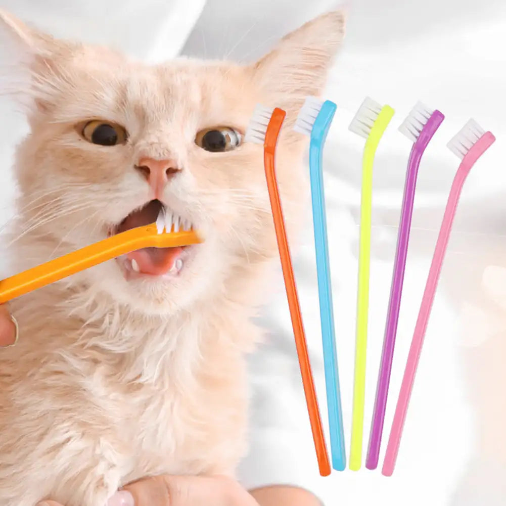 Pet Cat Dog Toothbrush Cleaning Brush for Teeth Cleaning Bad Breath Teeth Care Tool Tongue Cleaning Pet Accessories