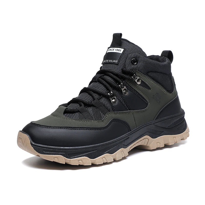 Hiking boots spring autumn new mem's casual sprots boots fashion anti slip soft sole comfort workwear boots youth outdoor boots