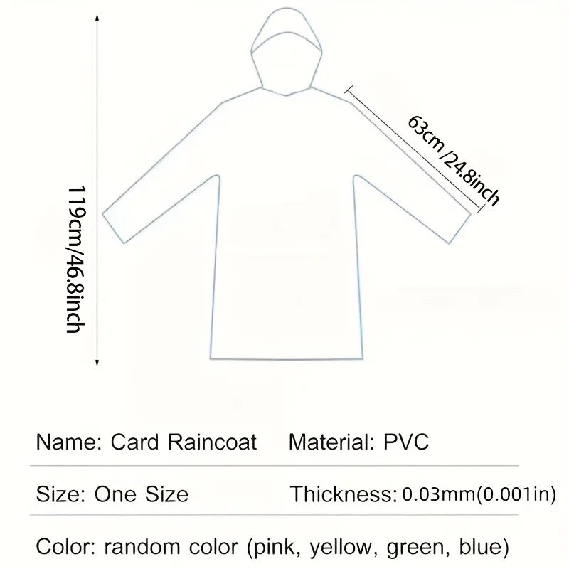 5/10pcs Portable Emergency Raincoats for Hiking, Travel, Camping, and Cycling, Outdoor Emergency Gear, Compact Durable Rainwea