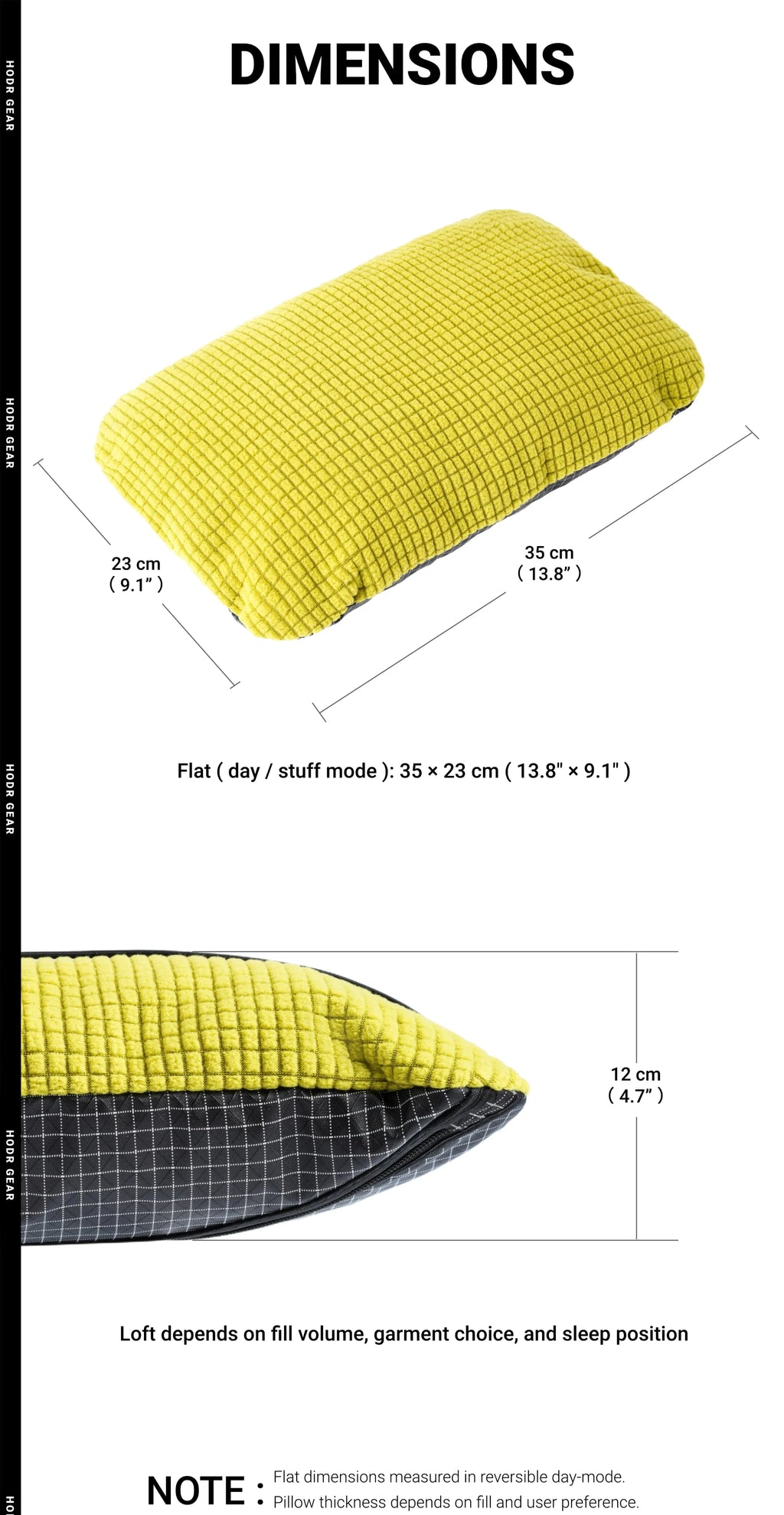 [HODRGEAR] Stuff Sack & Pillow UHMWPE Multifunctional Storage bag Outdoor Camping Headrest 53g Ultralight Hikers