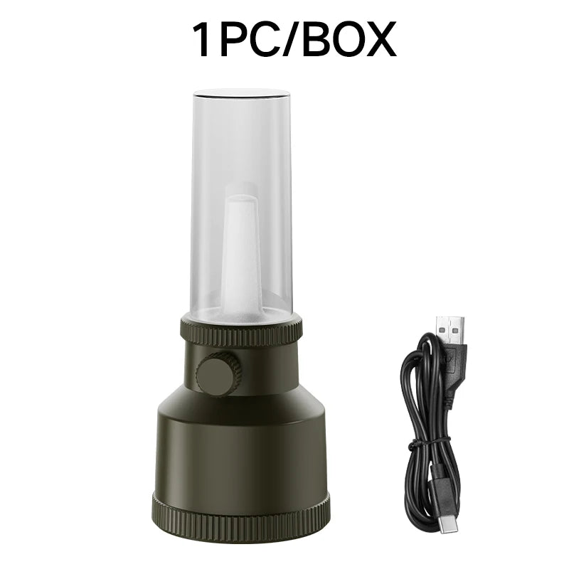 New Camping Atmosphere Lamp with Extra Long Battery Life, Retro Illumination, Lantern, Campground, Home Use, Rechargeable, Outdo
