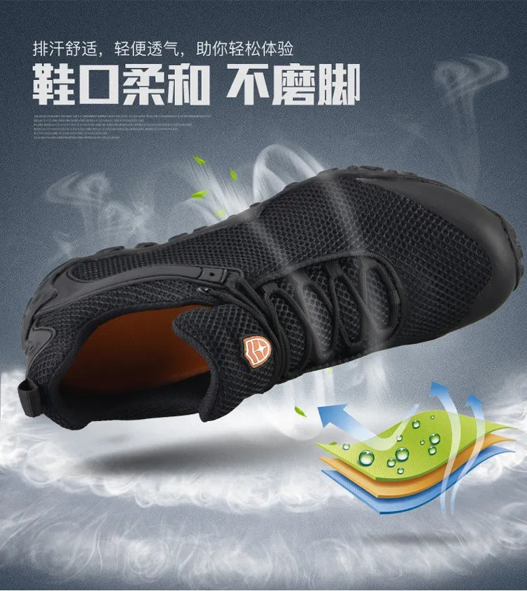 Hiking Shoes High Quality Mesh Anti Slip Lightweight Sneakers Outdoor Adventure Trekking Sport Shoe Women Men Marching Shoes