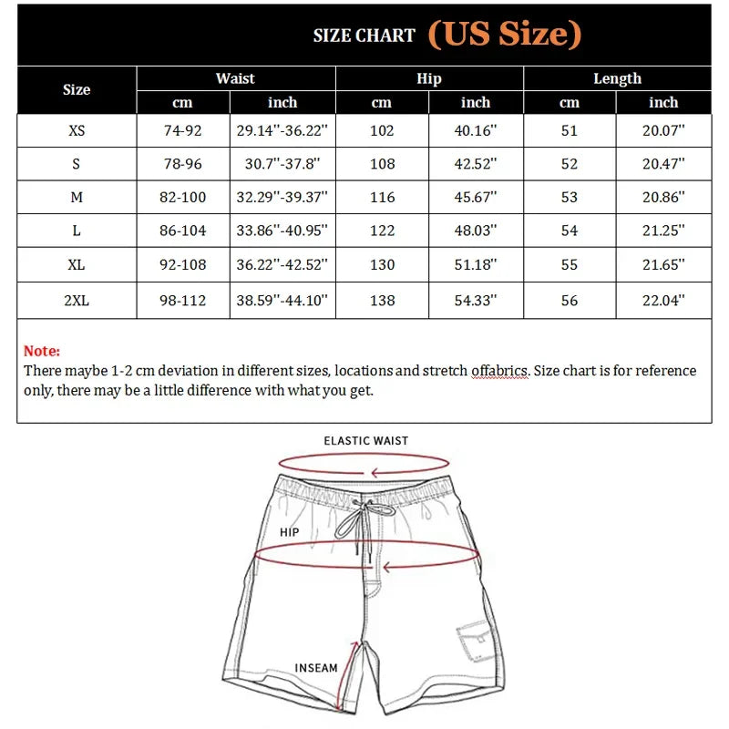 Men's Summer Beach Shorts Swimsuits Mesh Lined Swimwear Board Shorts Male Swimming Trunks Bathing Suit Sports Clothes