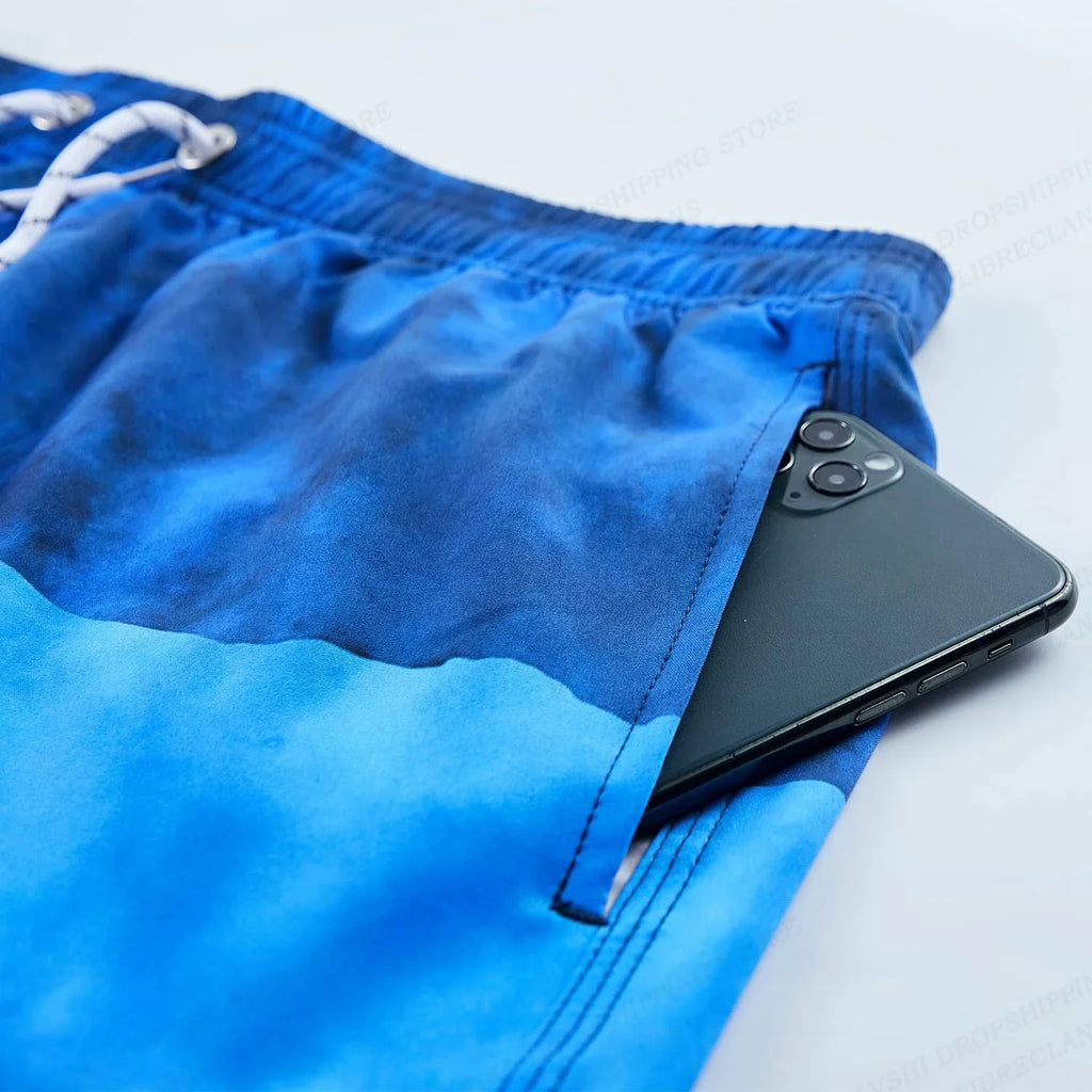Summer Men's Swim Shorts5XL Swim Trunks Quick Dry Board Shorts Bathing Suit Breathable Drawstring With Pockets for Surfing Beach