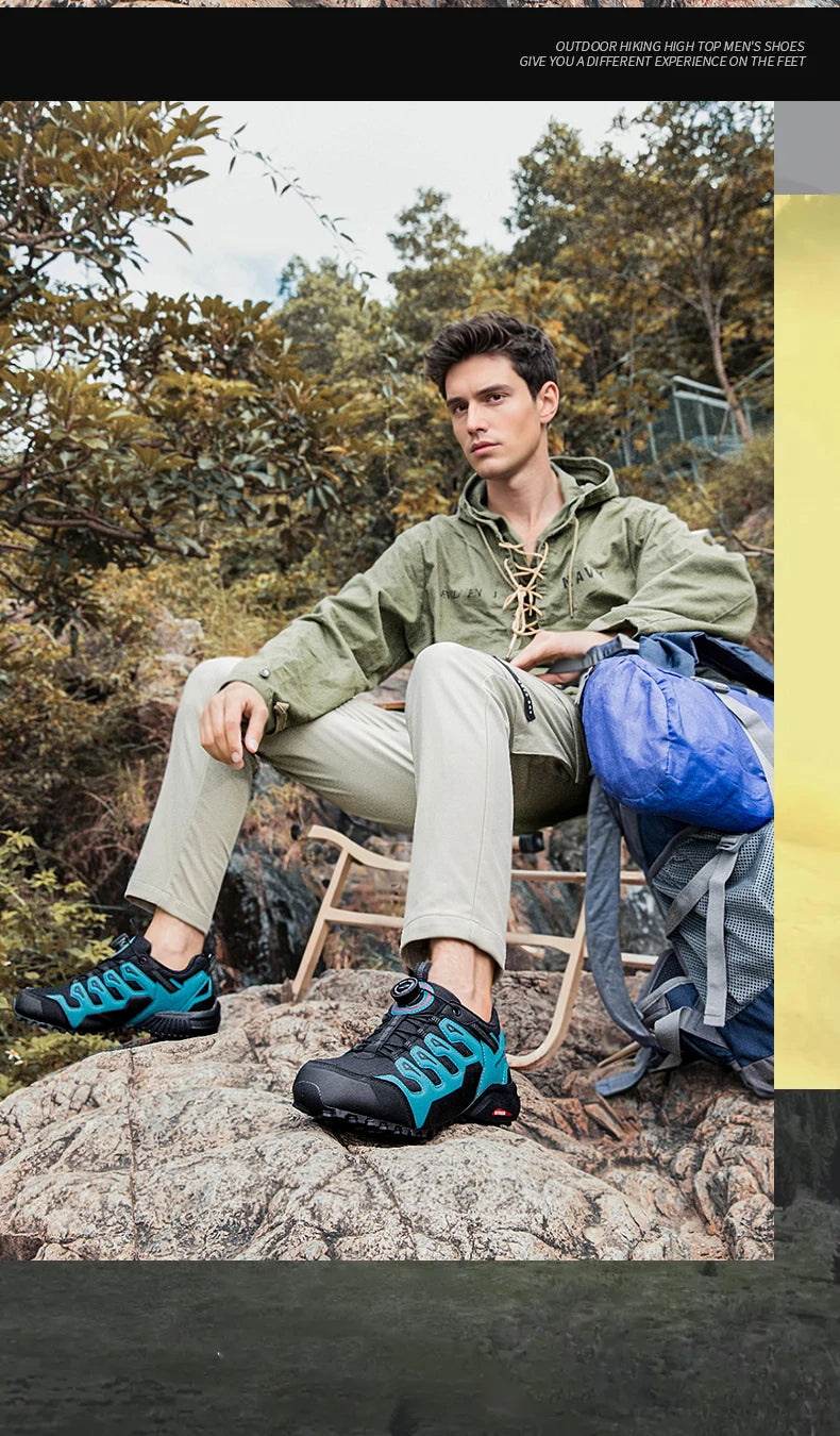 Hiking Shoes for Men Camping Running Walking Jogging Sneaker Boots Waterproof AntiI-Slip Sport Shoes Zapatos Hombre