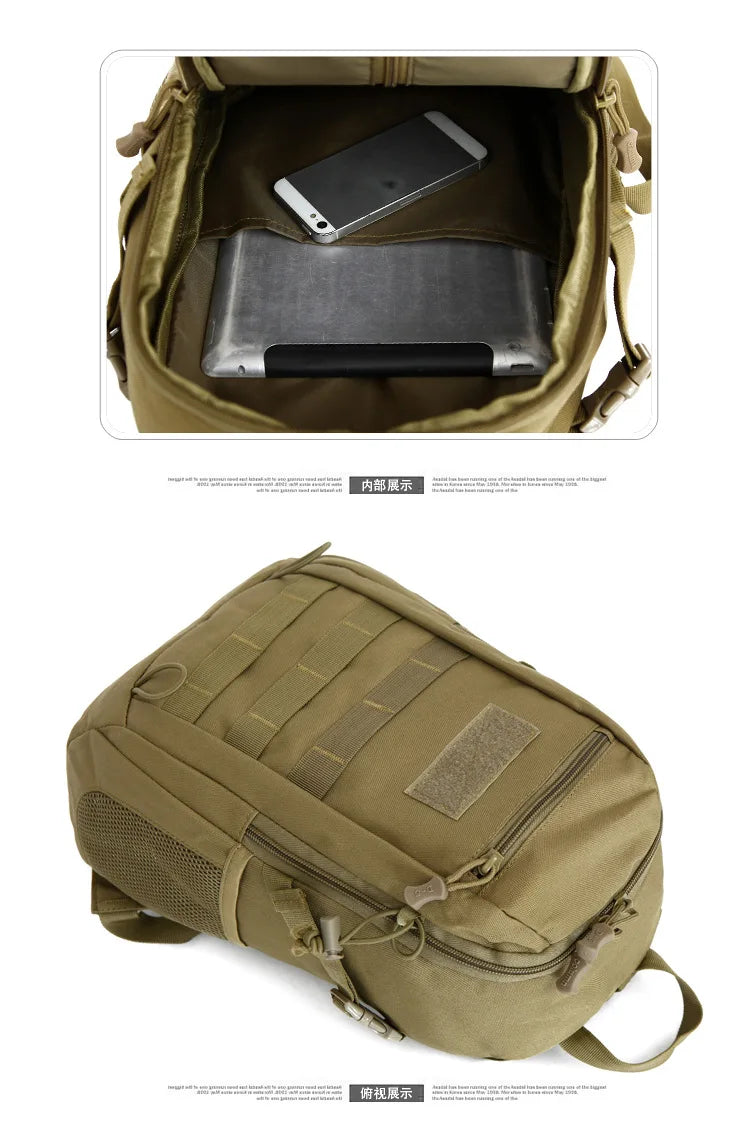 Lightweight 15L Outdoor Waterproof Tactical Backpack – Durable Military Gear for Men's Hiking, Camping & Hunting