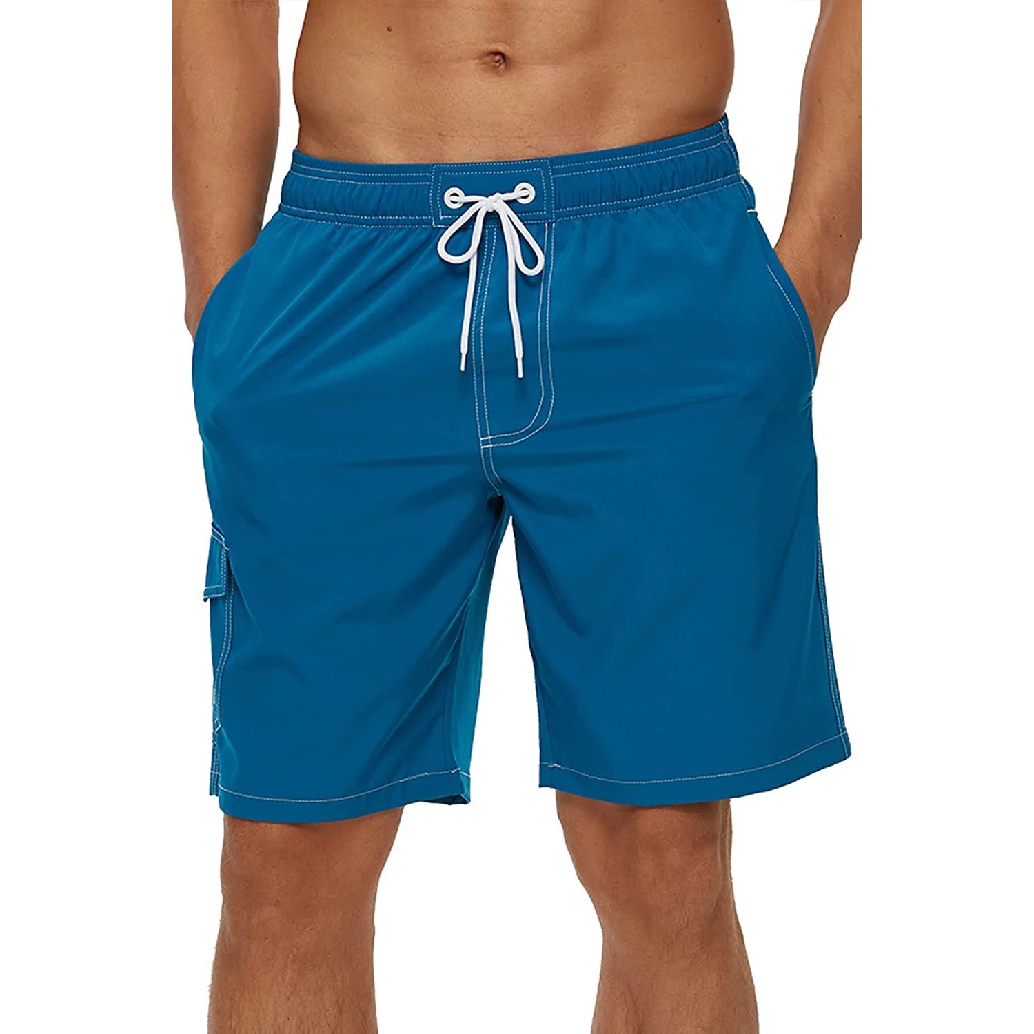 Men's Summer Beach Shorts Swimsuits Mesh Lined Swimwear Board Shorts Male Swimming Trunks Bathing Suit Sports Clothes