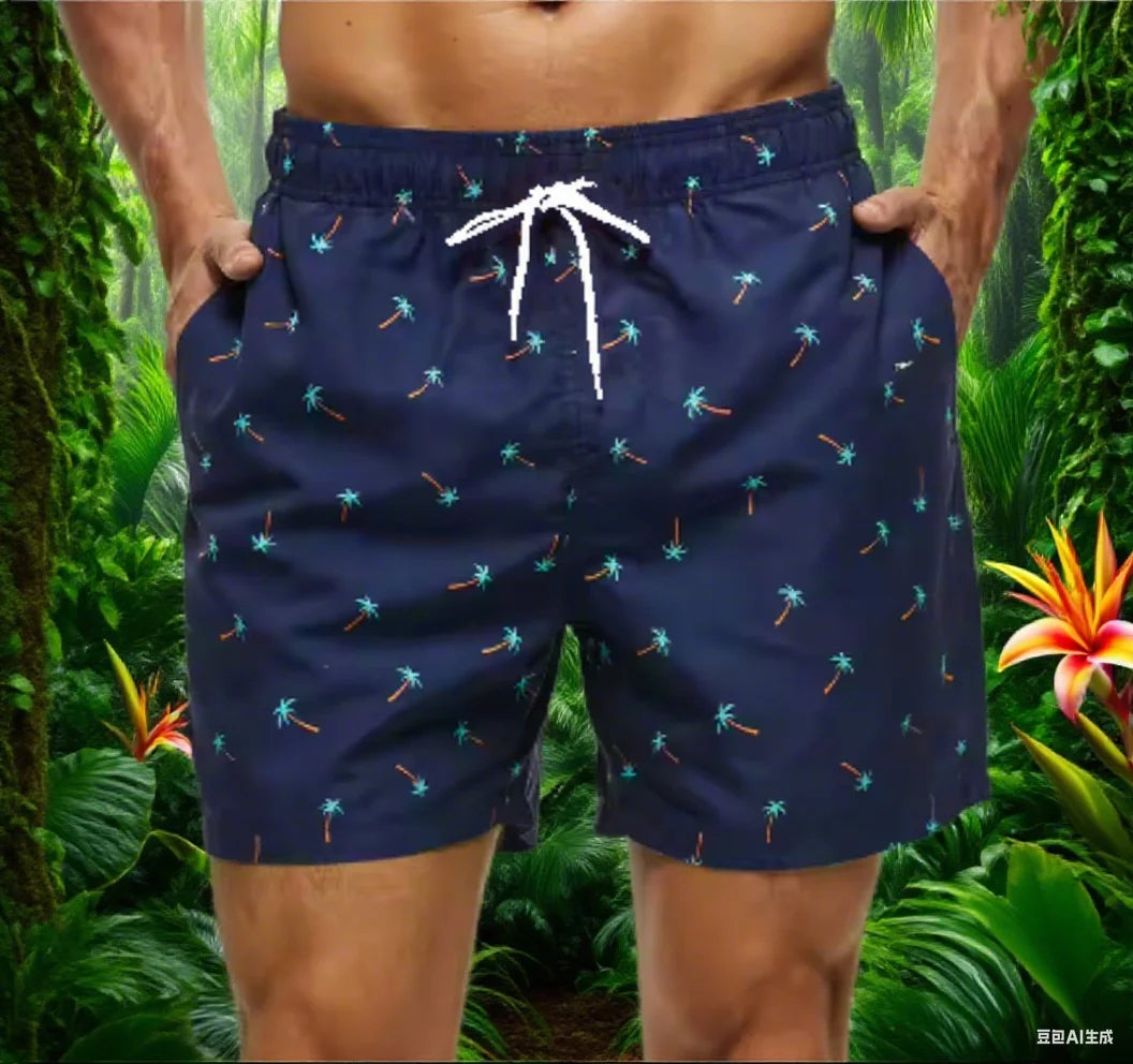 Summer Men's Swim Shorts5XL Swim Trunks Quick Dry Board Shorts Bathing Suit Breathable Drawstring With Pockets for Surfing Beach