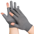 Non-slip Touchscreen Nylon Gloves Men Women Summer Outdoor Riding Sport Fitness Breathable Non-slip Sunscreen Half Finger Gloves