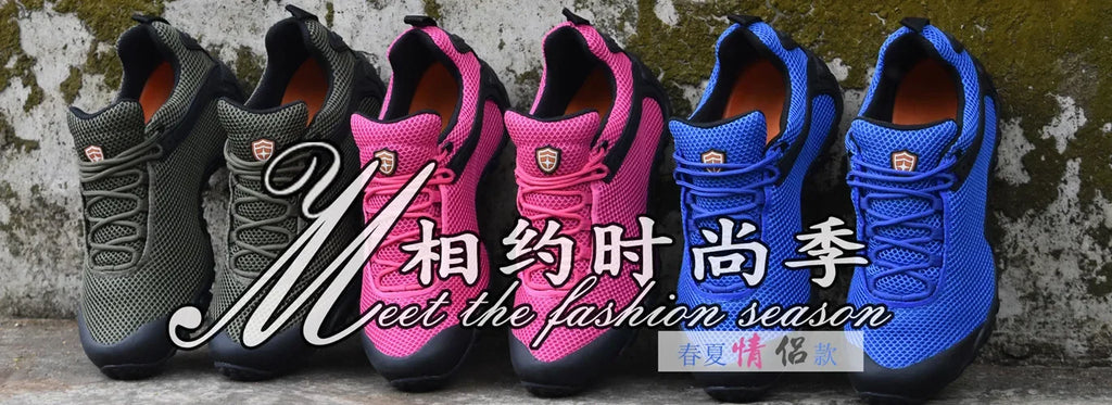 Hiking Shoes High Quality Mesh Anti Slip Lightweight Sneakers Outdoor Adventure Trekking Sport Shoe Women Men Marching Shoes
