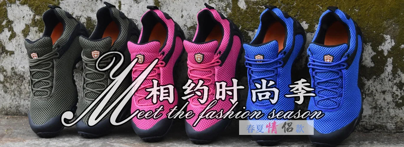 Hiking Shoes High Quality Mesh Anti Slip Lightweight Sneakers Outdoor Adventure Trekking Sport Shoe Women Men Marching Shoes