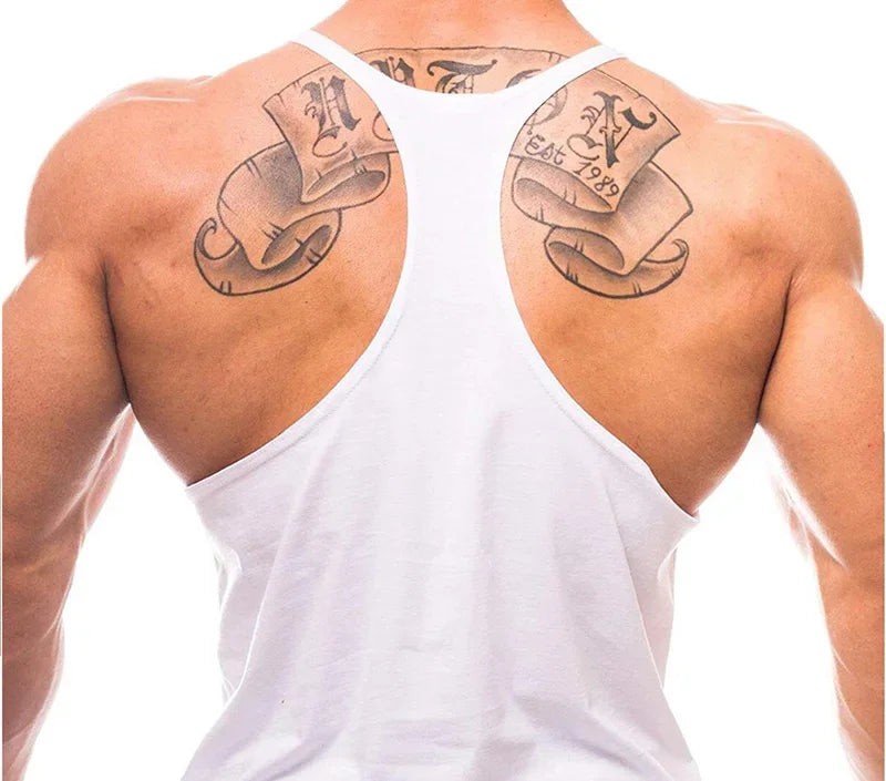 Gym Shirt Gyms Man Workout Bodybuilding Men Sportswear Men's Clothes Tank Top Vest Clothing Muscle Singlet Fitness Undershirt