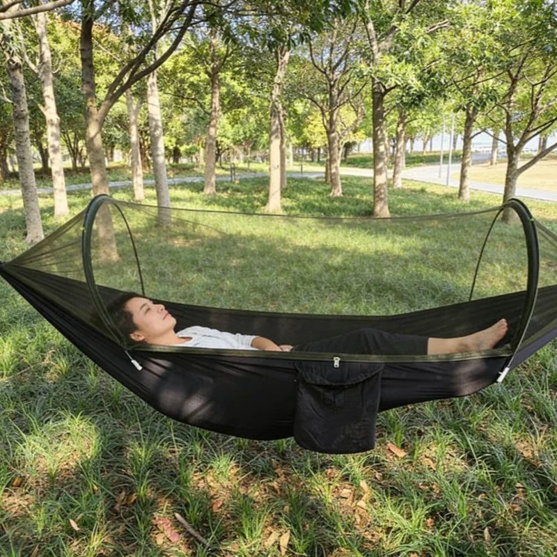 Portable outdoor camping hammock, outdoor furniture with mosquito net, bed, sleeping tent, hammock, camping hammock, Camping net
